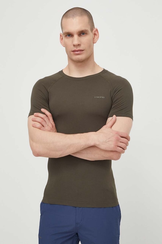 Viking T-shirt funkcyjny Bamboo Lockness brązowy 500.24.7890