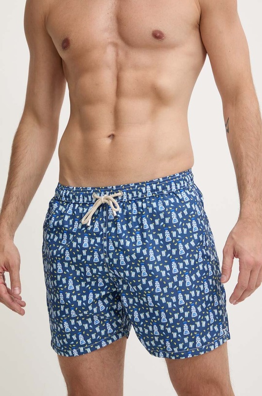 MC2 Saint Barth szorty kąpielowe LIGHTING MICRO FANTASY Planet friendly niebieski LIG0003