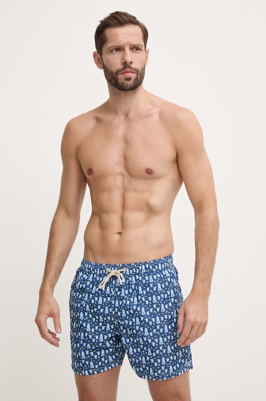 MC2 Saint Barth szorty kąpielowe LIGHTING MICRO FANTASY LIG0003 niebieski AA00