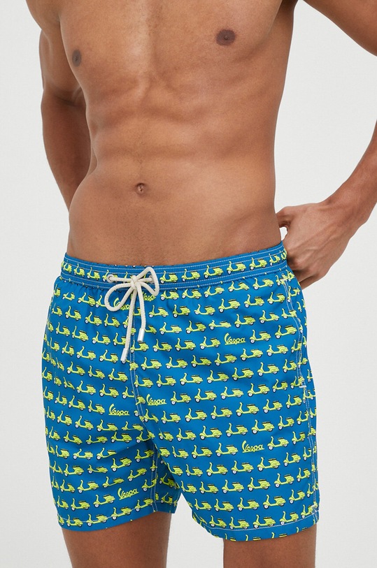 Kopalne kratke hlače MC2 Saint Barth LIGHTING MICRO FANTASY modra LIG0003