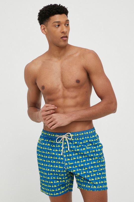 Kopalne kratke hlače MC2 Saint Barth LIGHTING MICRO FANTASY LIG0003 modra AA00