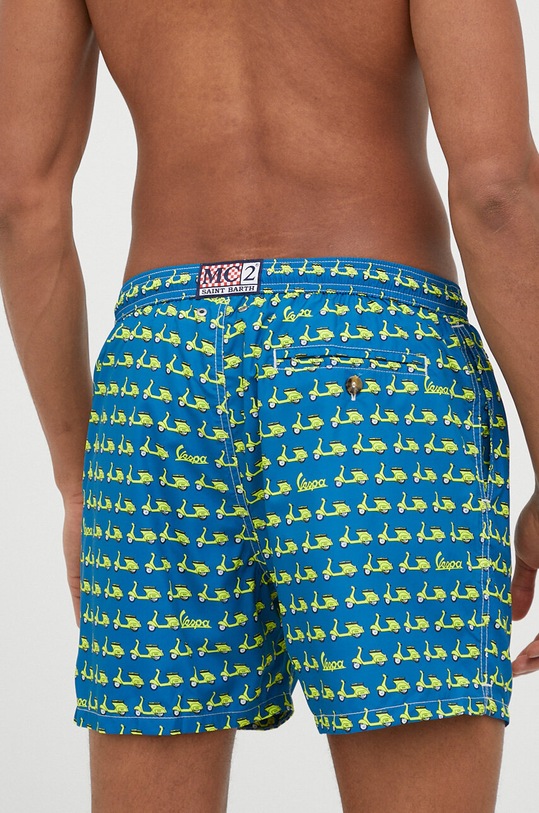 Oblačila Kopalne kratke hlače MC2 Saint Barth LIGHTING MICRO FANTASY LIG0003 modra