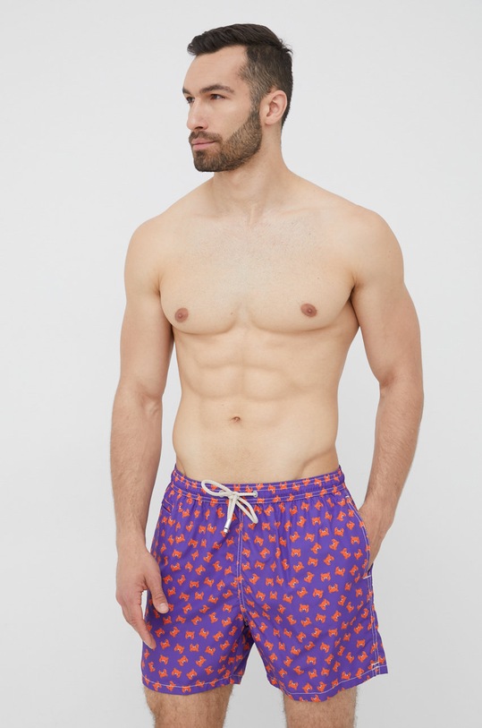 MC2 Saint Barth szorty kąpielowe LIGHTING MICRO FANTASY LIG0003 fioletowy AA00