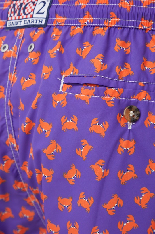 Odzież MC2 Saint Barth szorty kąpielowe LIGHTING MICRO FANTASY LIG0003 fioletowy