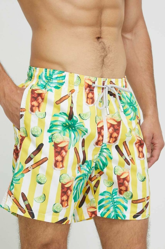 Plavkové šortky MC2 Saint Barth GUSTAVIA GUS0001 žltá AA00