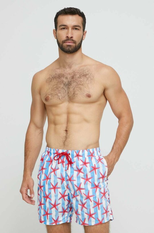MC2 Saint Barth pantaloni scurti de baie Planet friendly albastru GUS0001