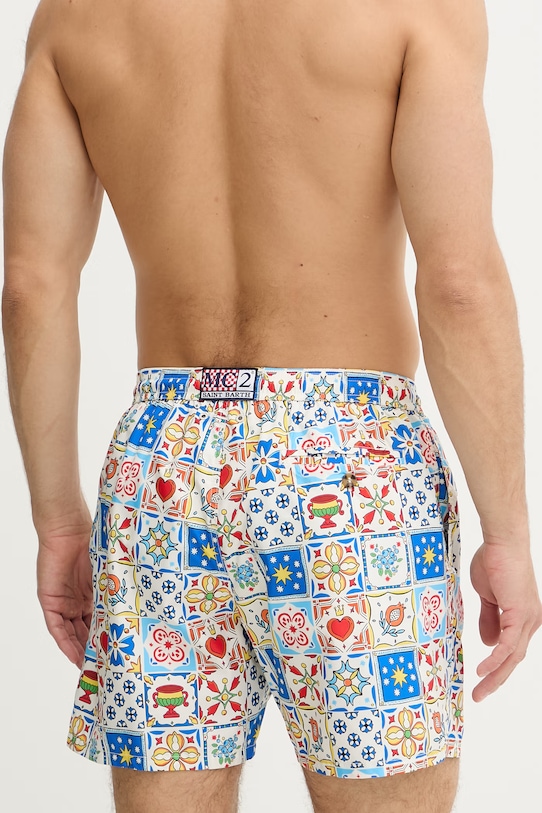 Oblečení MC2 Saint Barth koupací šortky pánské LIGHTING 70 LIG0013 modrá