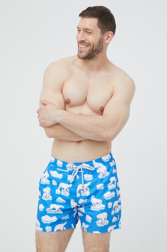 Plavkové šortky John Frank vícebarevná JFSSSW12.ICEBEAR