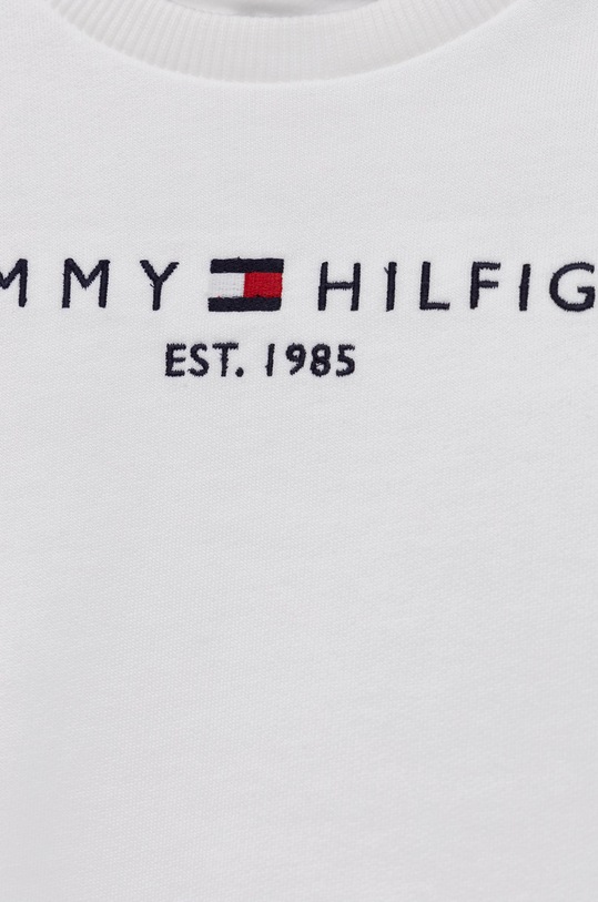 Băieți Tommy Hilfiger hanorac de bumbac pentru copii KS0KS00204.PPYY alb