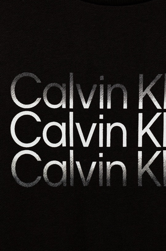 Chłopiec Calvin Klein Jeans bluza bawełniana dziecięca IB0IB01163.PPYY czarny