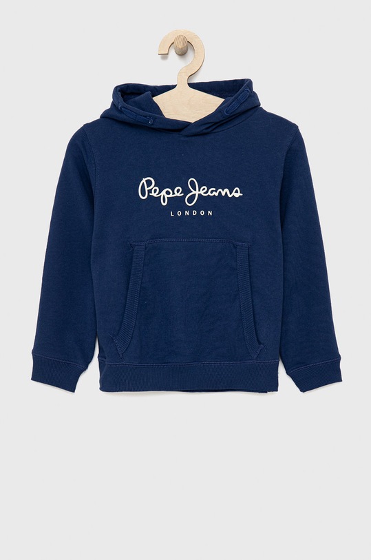 Detská bavlnená mikina Pepe Jeans bavlna modrá PB581416.582