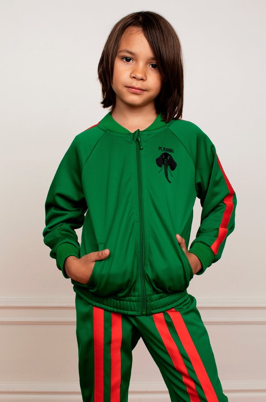 Mini Rodini bluza dziecięca aplikacja zielony 2222012275