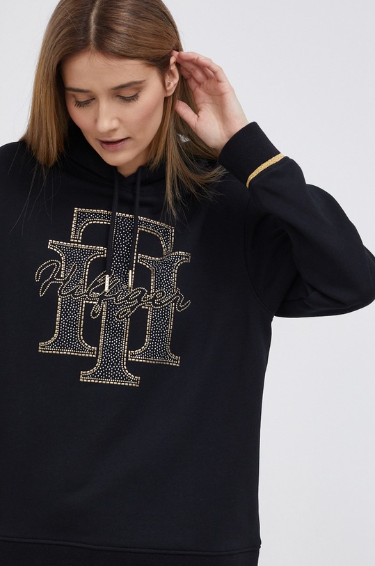 Bavlnená mikina Tommy Hilfiger WW0WW32652.PPYY čierna