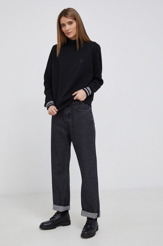Bavlněná mikina Tommy Hilfiger WW0WW32531.PPYY černá SS22