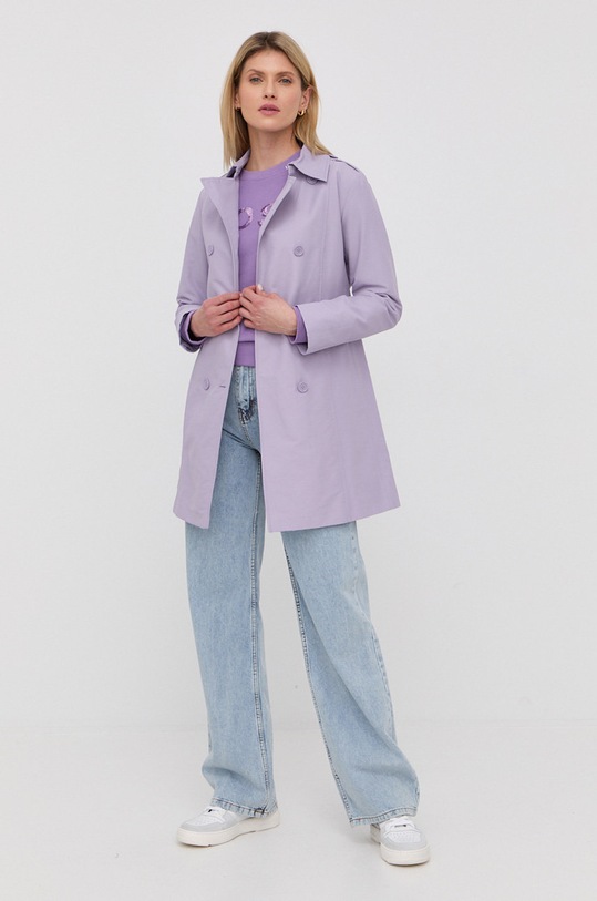 Pamučna dukserica Boss 50464511 ljubičasta SS22