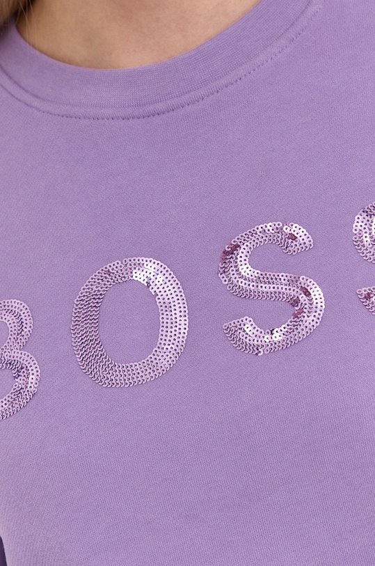 Pamučna dukserica Boss 50464511 ljubičasta