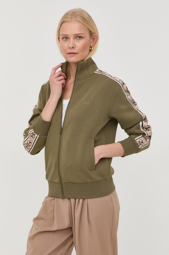 Guess bluza imprimeu verde V2RQ04.KA3P1