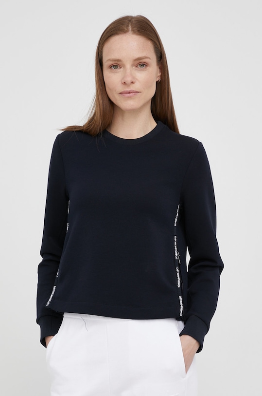 Emporio Armani bluza bawełna granatowy 3L2M6C.1JHSZ