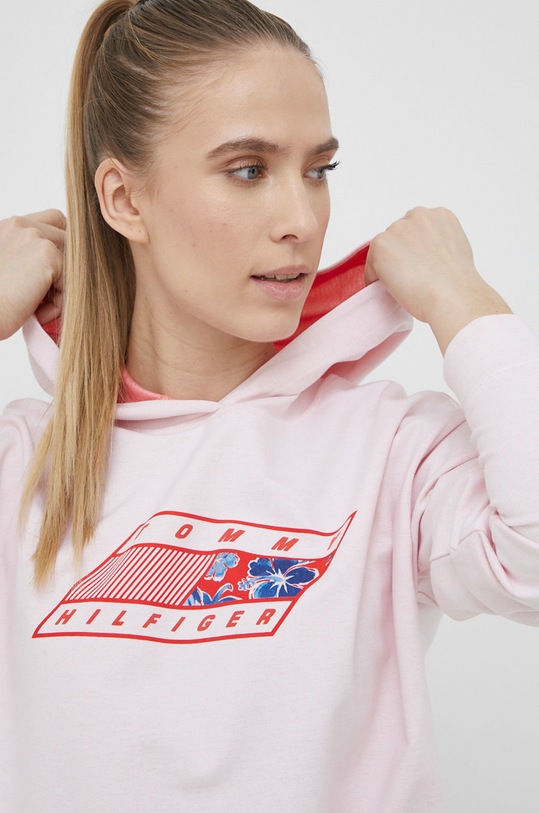 Tommy Hilfiger bluza różowy S10S101263.PPYY