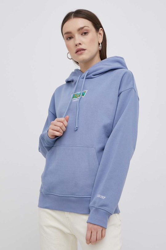 Levi's bluza bawełniana bawełna fioletowy 18487.0105