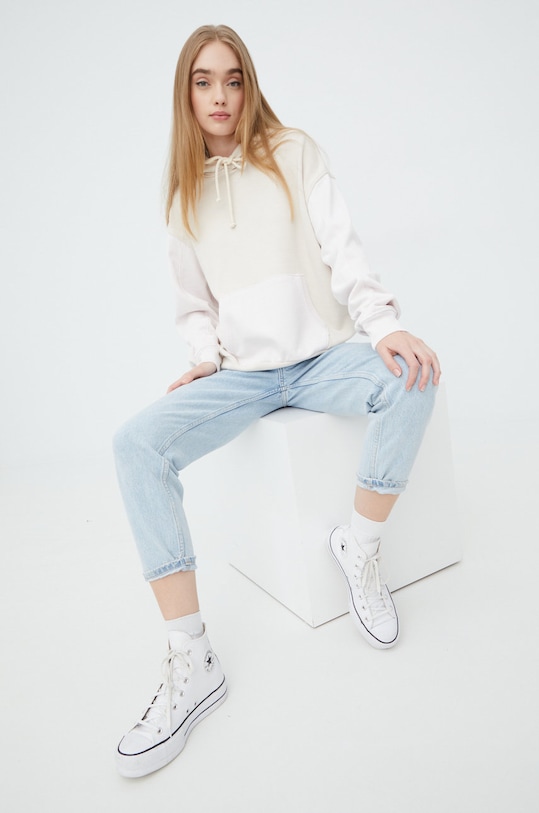 Bavlněná mikina Levi's Wltrd 86143.0006 béžová SS22