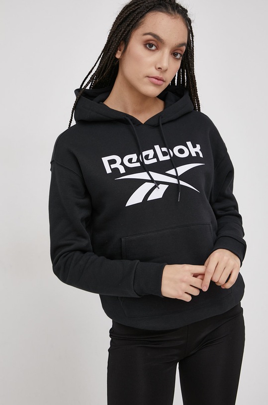 Reebok Bluza GS9392 z kapturem czarny GS9392