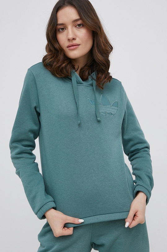 adidas Originals Bluza Trefoil Moments HE4733 turkusowy HE4733