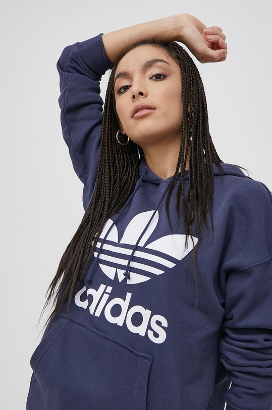 adidas Originals Bluza bawełniana HE6951 granatowy HE6951