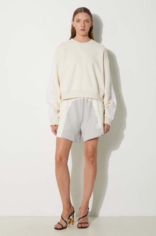 adidas Originals cotton sweatshirt Adicolor HC2049 beige SS22