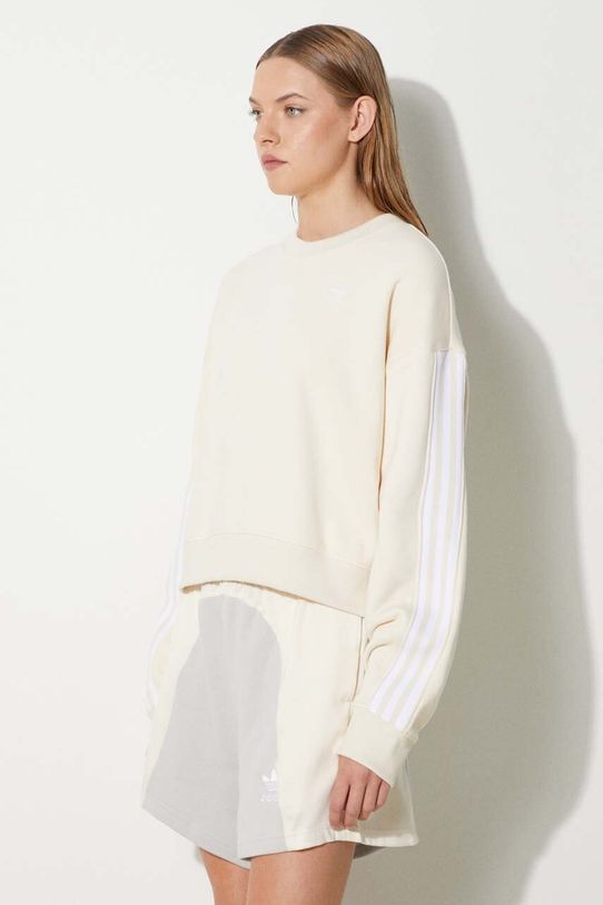 adidas Originals cotton sweatshirt Adicolor beige HC2049