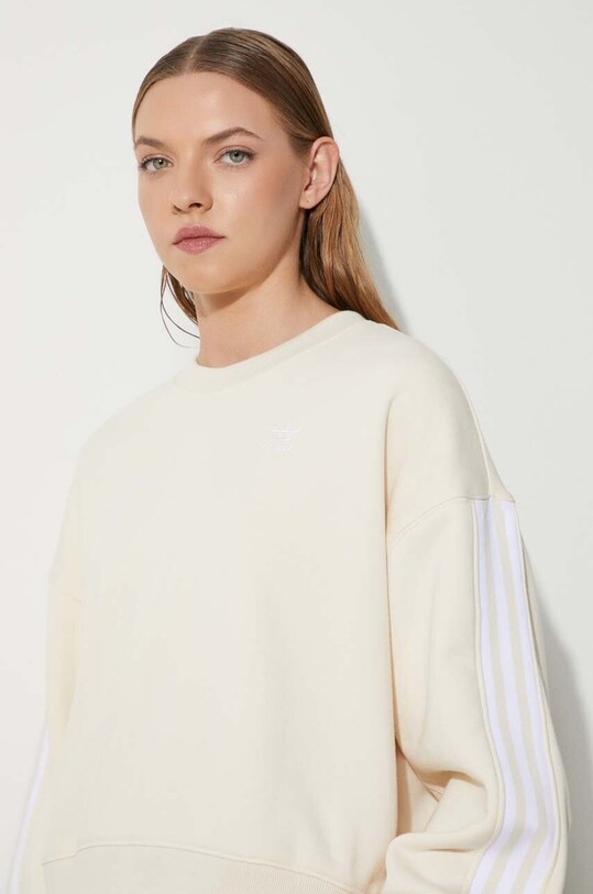 adidas Originals cotton sweatshirt Adicolor HC2049 beige