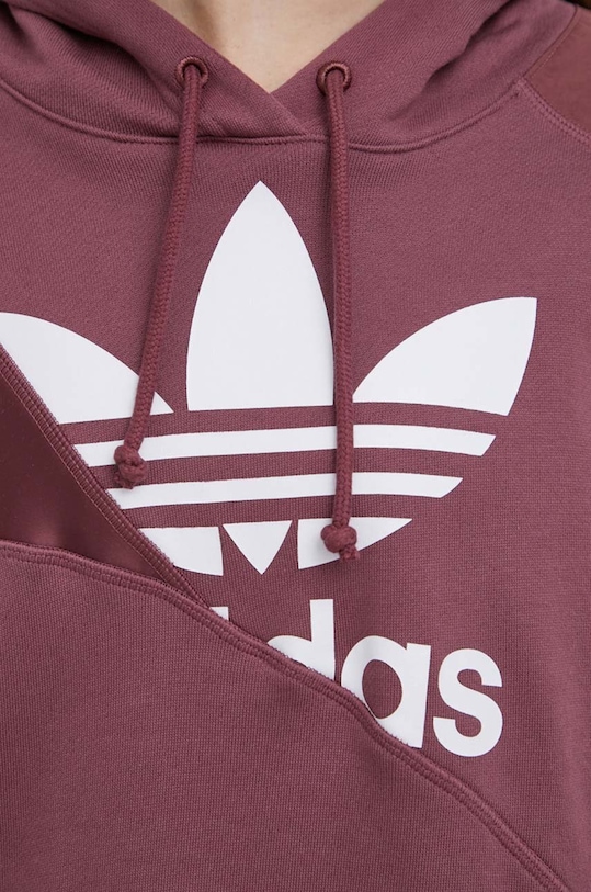 Bavlněná mikina adidas Originals HC7035 burgundské