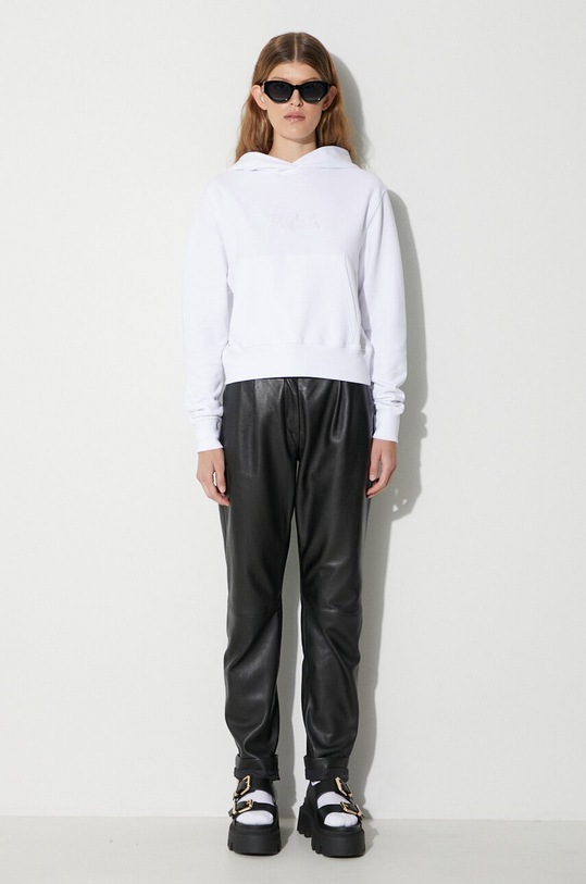 Woolrich bluza bawełniana LOGO CFWWSW0082FRUT3024 biały SS22