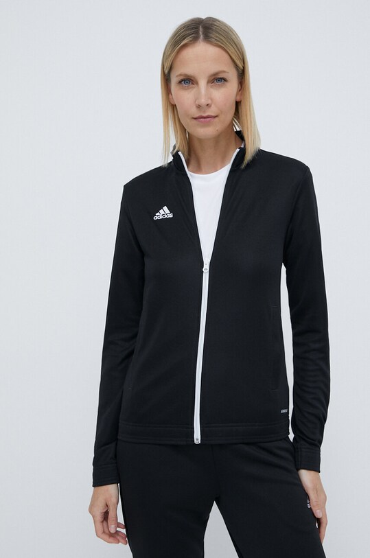 Dukserica za trening adidas Performance Entrada 22 bez uzorka crna H57525