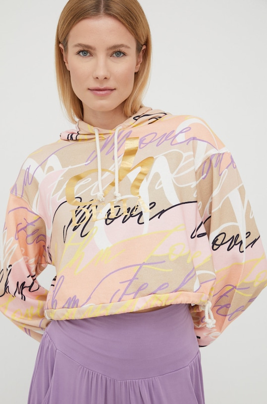 Deha bluza bawełniana nadruk multicolor B64111.55710