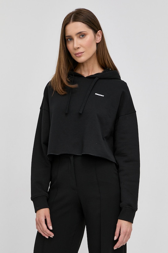 Pamučna dukserica Red Valentino pamuk crna XR3MF08Z6DS