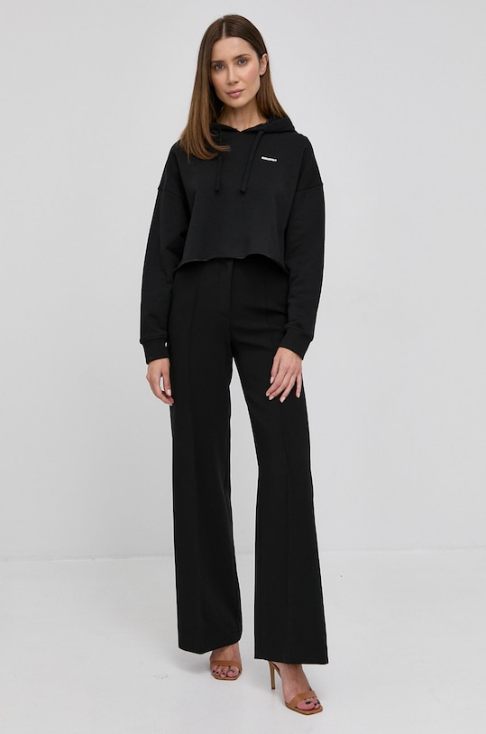 Pamučna dukserica Red Valentino XR3MF08Z6DS crna SS22