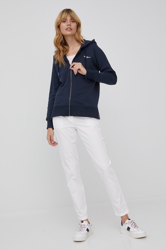 Памучен суичър Pepe Jeans Calista Zipper PL581191.594 тъмносин SS22