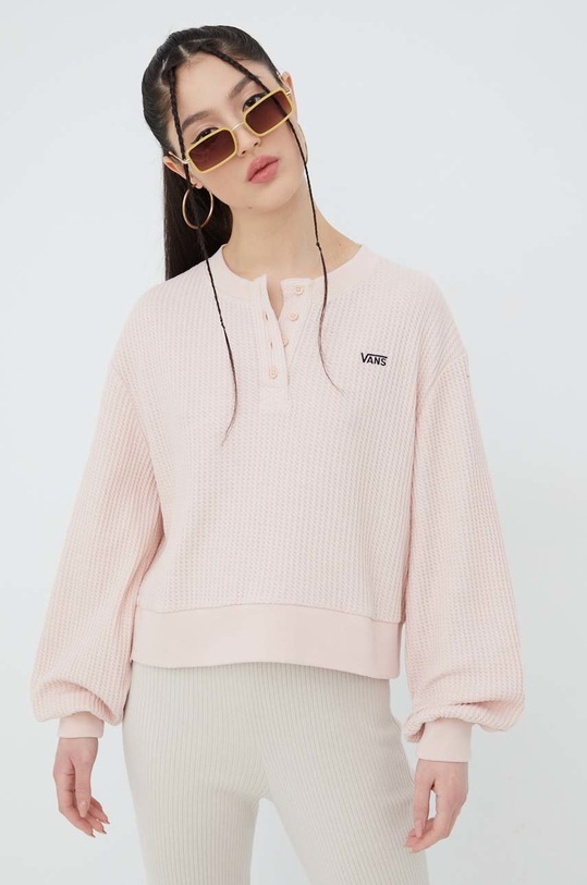 Vans bluza bawełniana bawełna różowy VN0A5LKBYRR1