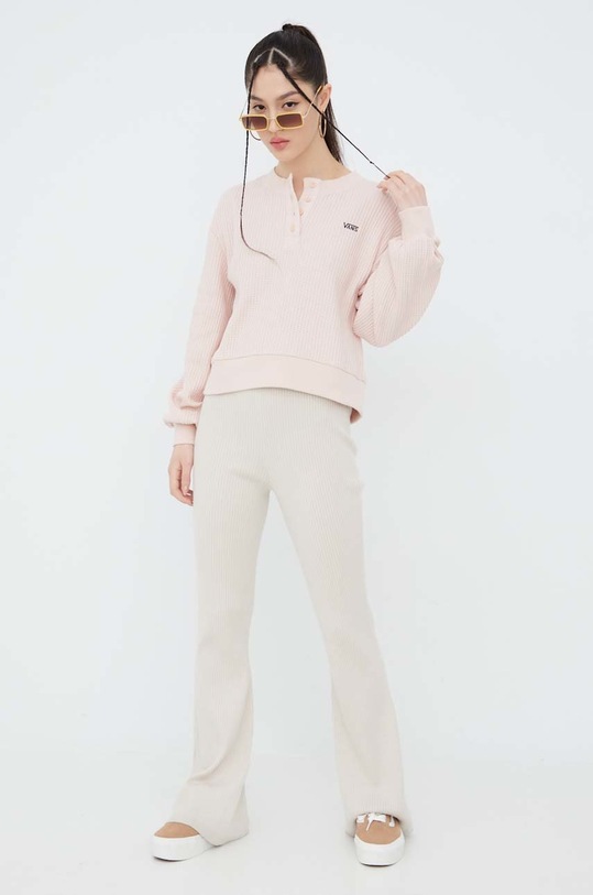 Vans bluza bawełniana VN0A5LKBYRR1 różowy SS22