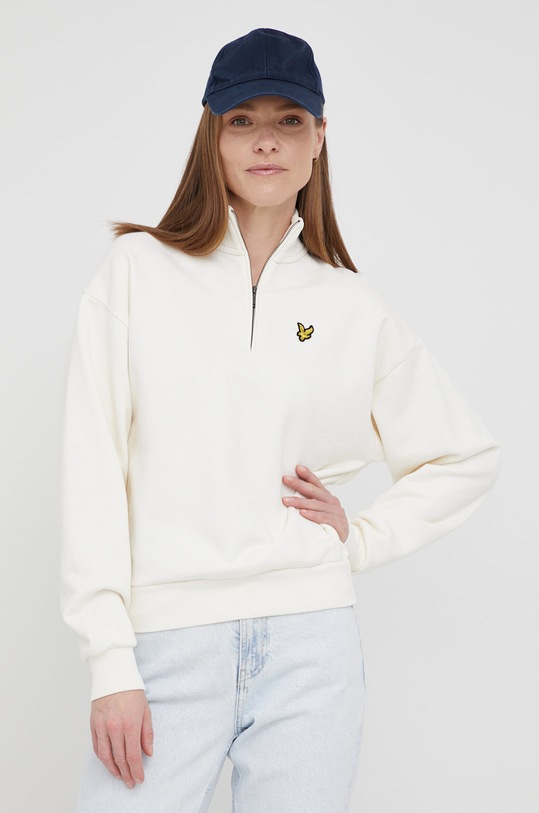 Lyle & Scott bluza bawełniana bawełna beżowy MLW1609V.W600