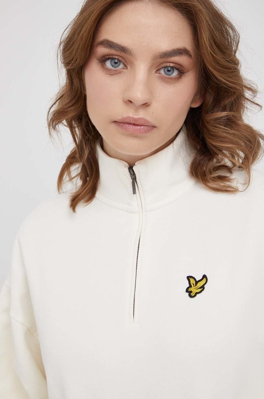 Lyle & Scott bluza bawełniana beżowy MLW1602V.Z129