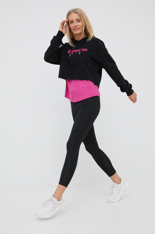 RefrigiWear hanorac de bumbac R05200.FH9122 negru SS22