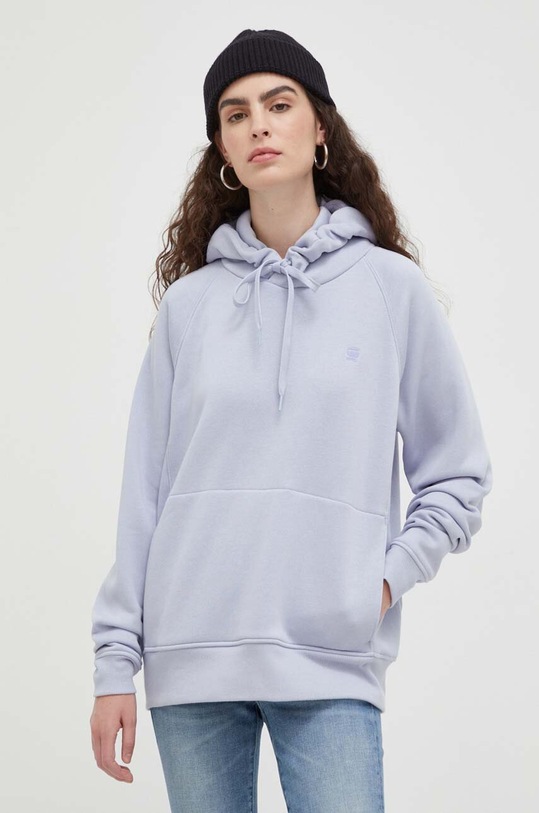 Mikina G-Star s kapucňou modrá D21255.C235