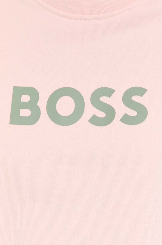 BOSS bluza bawełniana 50468357 różowy