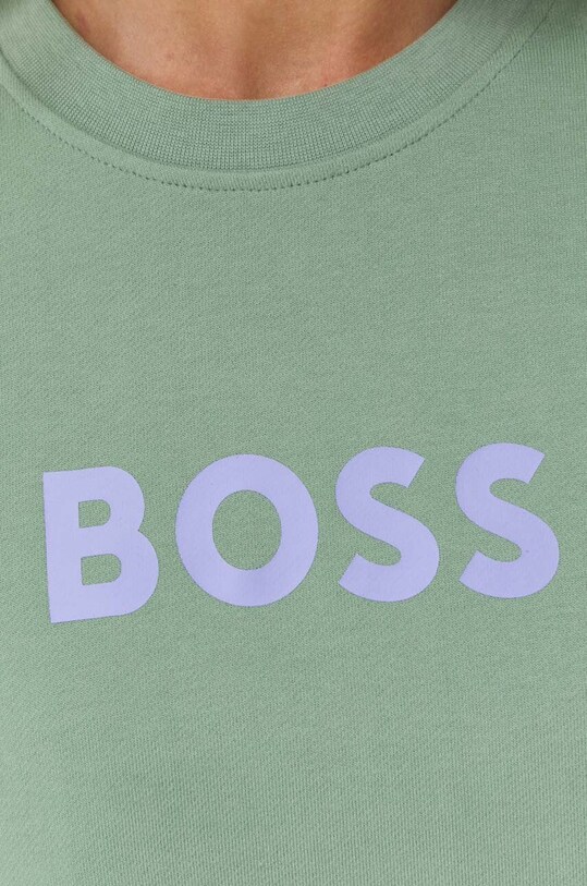 Бавовняна кофта BOSS 50468357 зелений