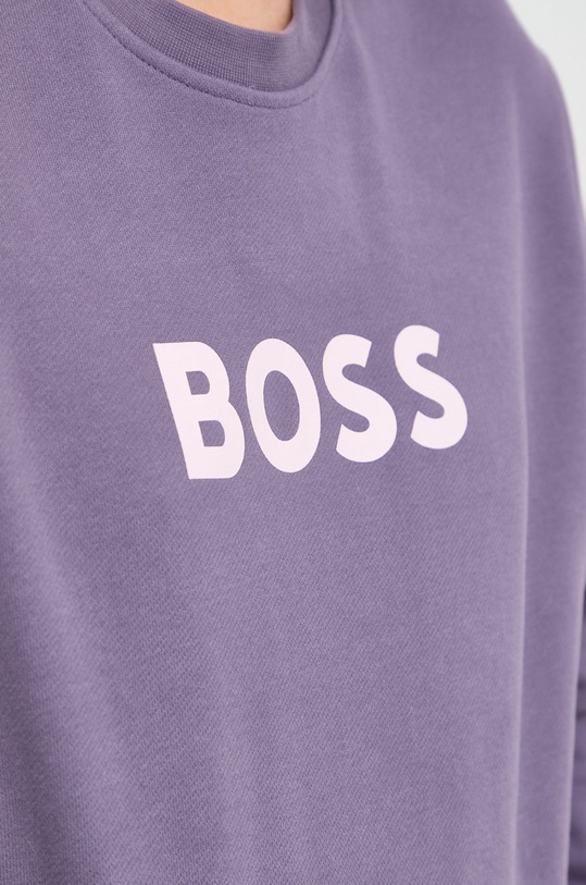 BOSS bluza bawełniana 50468357 50468357 fioletowy
