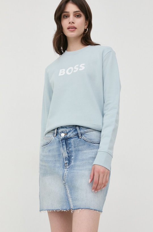 BOSS bluza bawełniana 50468357 niebieski 50468357
