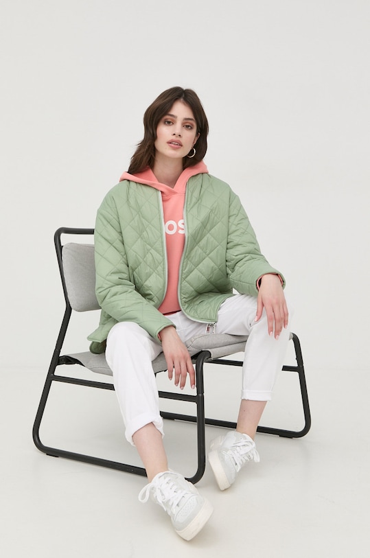 BOSS pamut melegítőfelső 50468367 narancssárga AW22