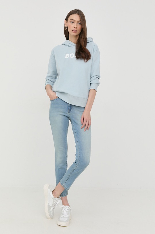 BOSS bluza bawełniana 50468367 50468367 niebieski AW22